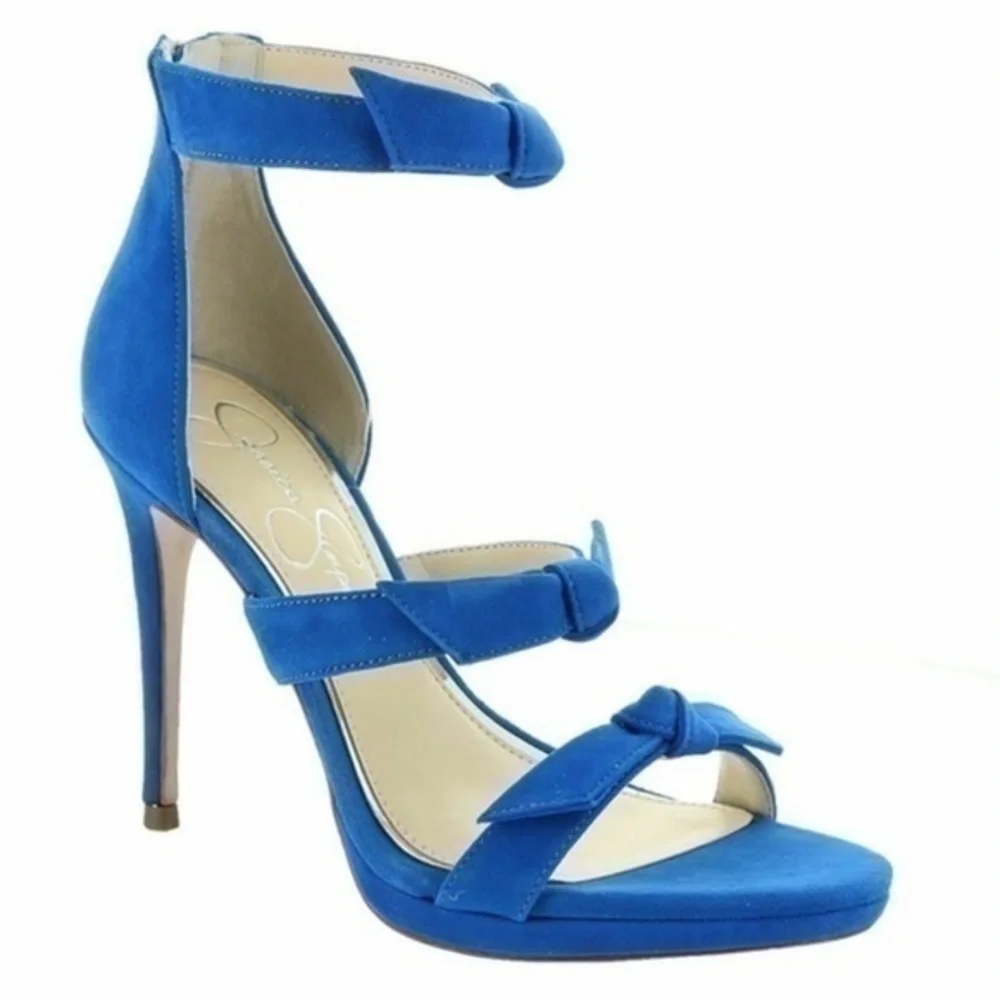 Jessica Simpson Kaycie Bow Ankle Strap Heels